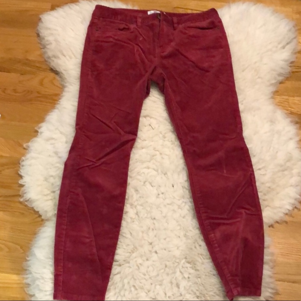 VINEYARD VINES CRANBERRY CORD SKINNY CORD PANTS